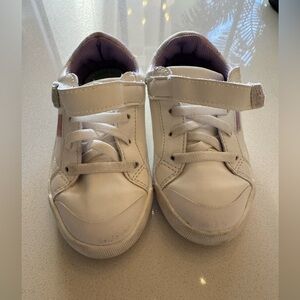 Dr. Scholls Toddler US9 White Sneakers with rainbow detail